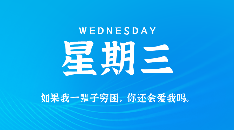 01日28日，星期三，在这里每天60秒读懂世界！