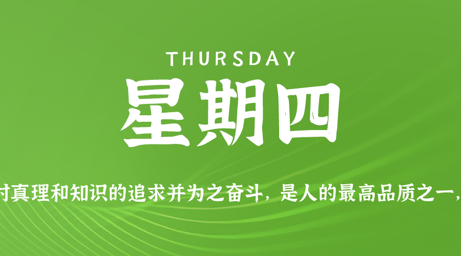 01日29日，星期四，在这里每天60秒读懂世界！